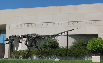 "Big Mike" in front of the Museum of the Rockies, Bozeman, MT.